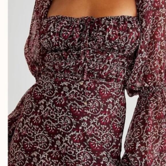 0234 NEW Free People Long Sleeve Dress - Picture 4 of 4